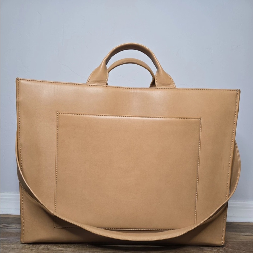 Dagne Dover Tan Leather Tote